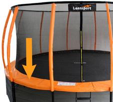 Batuto spyruoklių apsauginė danga Lean Sport, 427 cm