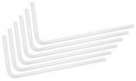 Vamzdelis EK Water Blocks EK-Loop Hard Tube 16mm 0.8m Pre-Bent 90° - Acrylic, 80 cm, skaidri sp., 6 vnt.