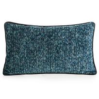 Dekoratyvinės pagalvėlės užvalkalas JA162-03, mėlyna sp./juoda sp., 50 cm x 30 cm