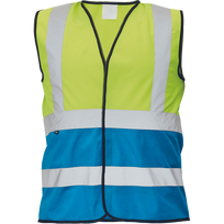 Liemenė universalus Cerva Lynx Duo HV, mėlyna sp./geltona sp., XXL dydis