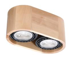 Šviestuvas lubų Sollux Plafond Basic 2 5903282799141, GU10, 2 x 40 W, ruda sp.