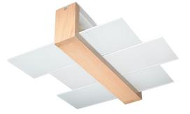 Šviestuvas lubų Sollux Plafond Feniks 2 5902622425788, E27, 2 x 60 W, ruda sp.