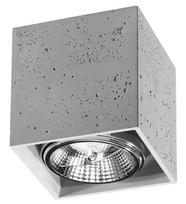 Šviestuvas lubų Sollux Valde 5903282706453, GU10, 1 x 40 W, pilka sp.