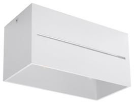 Šviestuvas lubų Sollux Lobo Maxi SL.0383, G9, 2 x 40 W, balta sp. / balta sp.