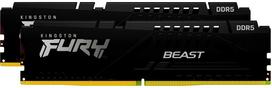 Operatyvioji atmintis (RAM) Kingston Fury Beast Black KF560C30BBEK2-64, DDR5, 2 x 32GB, 6000 MHz