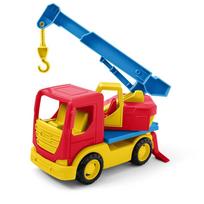 Žaislinis autokranas Wader Tech Truck Crane, raudona sp./geltona sp.