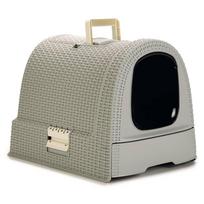 Uždaro tipo kačių tualetas Curver Cat Litter Box, pilka sp., uždaras, 51 cm x 38.5 cm x 39.5 cm