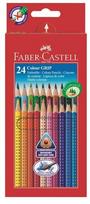 Spalvoti pieštukai Faber Castell Colour Grip, 24 vnt.