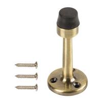Durų atrama Haushalt DS011CC, 7.7 cm, Ø 3.6 cm, guma/plienas, žalvario sp.