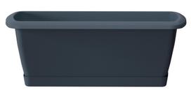 Gėlių lovelis Prosperplast Respana ISE800P, plastikinis, 60 cm x 18.4 cm, Ø 80 cm, antracito sp.