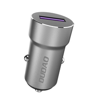Adapteris Dudao R4Pro Universal Car Charger, USB, sidabro sp., 22.5 W