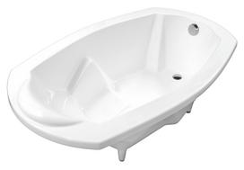 Vonia, laisvai pastatoma SPN Art Stone Sea Shell, su kojomis 176 cm x 105 cm x 68 cm, ovalas, balta sp.