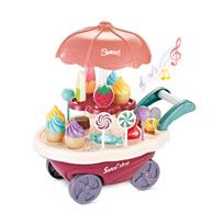 Žaislinės parduotuvės rinkinys, saldumynų rinkinys Home Candy Cart, įvairių spalvų