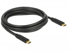 Laidas Delock, USB-C, 200 cm, juoda sp.