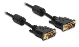 Kabelis Delock Cable DVI DVI 24+1 male, DVI 24+1 male, 2 m, juoda sp.