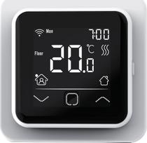 Programuojamas šildymo termostatas THERMOVAL TVT 40 CB WiFi, įleidžiamas į sieną, balta sp., 8.6 cm, 5 - 40 °C