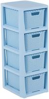 Vonios lentyna Branq Rattan, 29.5 cm x 65 cm x 24 cm, žydra sp.