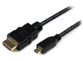 Laidas StarTech High Speed HDMI HDADMM1M HDMI + HDMI-micro, HDMI, 1 m, juoda sp.