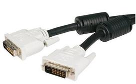 Kabelis StarTech DVIDDMM3M DVI-D 25 pin male, DVI-D 25 pin male, 3 m, balta sp./juoda sp.