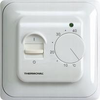 Grindų termostatas Thermoval TVM 05, įleidžiamas į sieną, balta sp., 8 cm, 5 - 40 °C