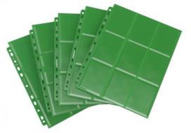 Žaidimo kortelių dėklas Gamegenic 18-Pocket Pages Sideloading Green