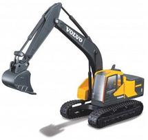 Žaislinis ekskavatorius Bburago Volvo EC220E, geltona sp.