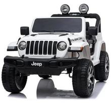 Vaikiškas elektromobilis Azeno Jeep Wrangler Rubicon, balta sp.