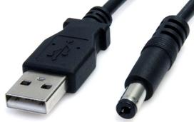 Kabelis StarTech USB2TYPEM 9515502 USB Type-A (4 pin) USB 2.0, DC jack, 0.91 m, juoda sp.
