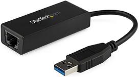 Adapteris StarTech USB To Gigabit Ethernet NIC Network Adapter, 0.135 cm, juoda sp.
