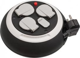 Ilgintuvas su rite Brennenstuhl, 3 x 1,5 mm², 3 m, 3 lizdų, 2USB, su jungikliu