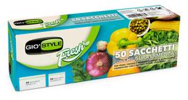 Maišelis maistui Gio`style Fresh, skaidri sp., 50 vnt.