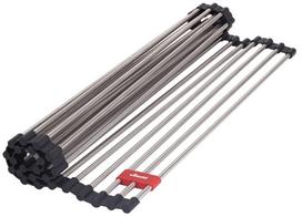 Indų džiovinimo kilimėlis Vileda Easy Kitchen, 45 cm x 40 cm, plastikas, sidabro sp.