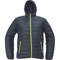 Darbinis švarkas vyrams Cerva Max Vivo Light, juoda sp./geltona sp., 4XL dydis