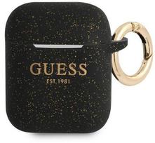 Ausinių dėklas Guess Silicone Collection for AirPods, juoda sp.