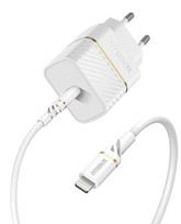 Telefono įkroviklis Otterbox Wall Charger, Lightning/USB-C, 100 cm, balta sp., 20 W