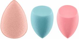 Makiažo kempinėlė Real Techniques Sponge+ Poreless Perfection Kit 4245, 3 vnt., mėlyna sp.