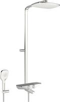 Dušo sistema su termostatiniu maišytuvu Oras Esteta, pilka sp./chromo sp.