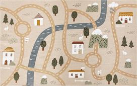 Kilimas vidaus Atmosphera Roadmap, smėlio sp., 150 cm x 100 cm