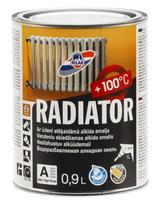 Radiatorių dažai, radiatoriams Rilak Radiator, balta sp., 0.9 l