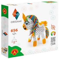 Popierinių figūrų gaminimo rinkinys Alexander 3D Origami Unicorn, balta sp./įvairių spalvų