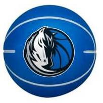 Krepšinio kamuolys Wilson NBA Dribbler Dallas Mavericks Mini Ball, mėlyna sp./balta sp.