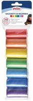 Maišeliai šunų ekskrementams Record Rainbow RE05139, 20 cm x 26 cm, 7 vnt. įvairių spalvų