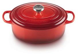 Emaliuotas ketaus puodas Le Creuset, 27 cm, 4.1 l, raudona sp.