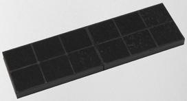 Garų rinktuvo anglies filtras Greentek For Petra Delux, juoda sp., 48.5 cm x 17 cm x 1 cm
