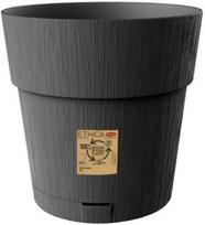 Gėlių vazonas Stefanplast Etnica, plastikinis, Ø 25 cm, pilka sp.