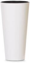 Gėlių vazonas Prosperplast Tubus Slim Shine, plastikinis, Ø 15 cm, balta sp.