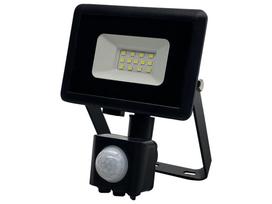 Prožektorius su judesio davikliu, tvirtinamas prie sienos Okko E011EI E011EIS, 10 W, 800 lm, 4000 °K, IP65, juoda sp.