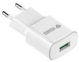 Adapteris Yenkee YAC 2023WH QC3.0, USB, balta sp., 18 W