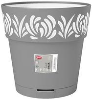 Gėlių vazonas Stefanplast Gaia 88601, plastikinis, Ø 30 cm, pilka sp.