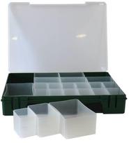 Žvejybinė dėžė Fishing Box, 32.2 cm, 570 g, skaidri sp./tamsiai žalia sp.